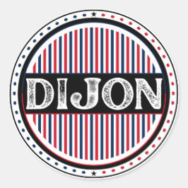 Dijon City Pride Emblem – French Identity ラウンドシール