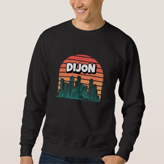 Dijon Retro France Vintage French Traveling Travel スウェットシャツ (正面)