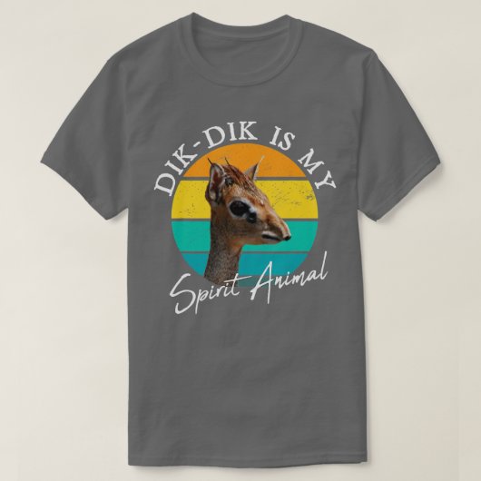 Dik Dikは私の精神の動物の野生動物のアフリカかわいいA Tシャツ (デザイン正面)