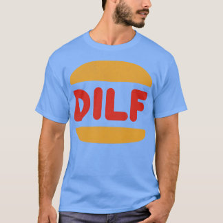 DILFレトロスタイルタイポグラフィデザイン1 Tシャツ