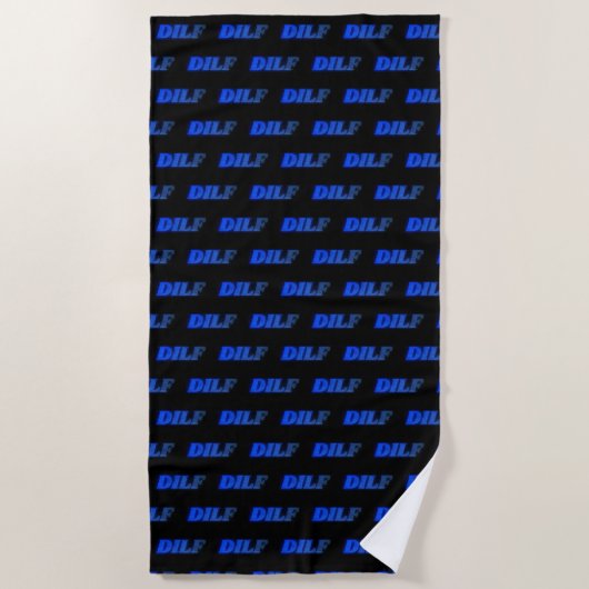 "DILF" Beach Towel ビーチタオル (正面)