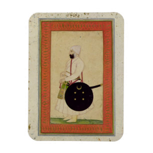 Dilir Khan、大きいCliからのc.1760のポートレート、 マグネット