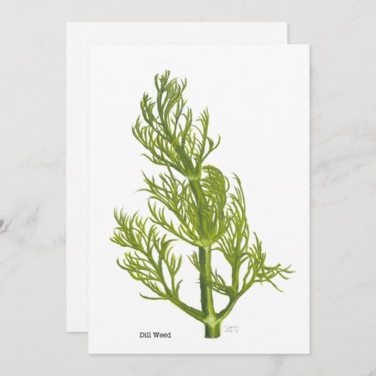 Dill Art 招待状 (正面/裏面)