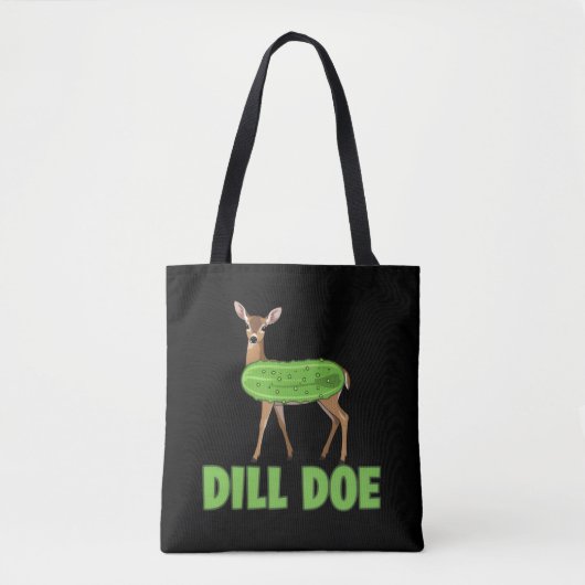 Dill Doe Funny Adult Humor Funny Nature Deer  トートバッグ (正面)
