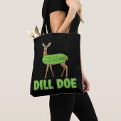 Dill Doe Funny Adult Humor Funny Nature Deer  トートバッグ (クローズアップ)