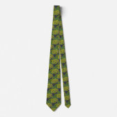 Dill Flower Watercolor Tie – Botanical Herb Illust ネクタイ (正面)