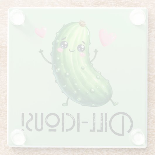 Dill-icous ガラスコースター (裏面)