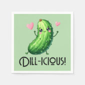 Dill-icous スタンダードカクテルナプキン (正面)