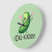 Dill-icous ラージ壁時計 (傾斜)