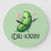 Dill-icous ラージ壁時計 (正面)