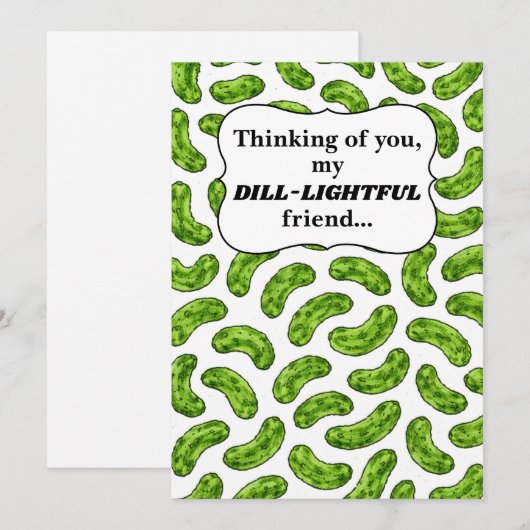 Dill-lightful Friend Thinking of You Card シーズンカード (正面/裏面)