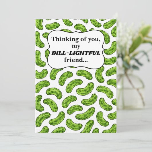 Dill-lightful Friend Thinking of You Card シーズンカード (スタンド正面)