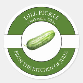 Dill Pickleラベル ラウンドシール