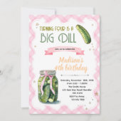 Dill Pickle Birthday girl Invitation 招待状 (正面)