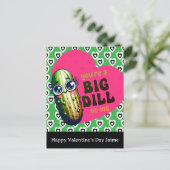 Dill Pickles Hearts Valentines Day Postcard シーズンポストカード (スタンド正面)