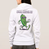 Dill With It クール Pickle Front & Back パーカ (裏面)