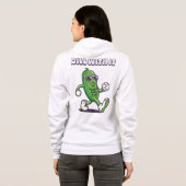 Dill With It クール Pickle Front & Back パーカ (裏面フル)