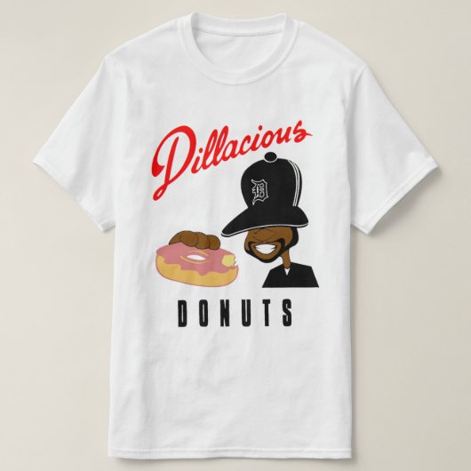 Dillaciousのドーナツ Tシャツ (デザイン正面)
