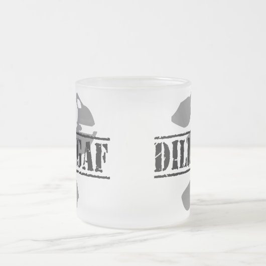 DILLIGAFか。 それは私が….与えるように見ます フロストグラスマグカップ (中央)