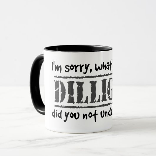 DILLIGAFのどんな部分を理解しませんでしたか。 マグカップ (正面左)