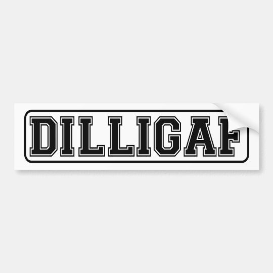 Dilligaf 冷笑的ののためのおもしろいな車のステッカー バンパーステッカー Zazzle Co Jp