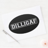 DILLIGAF - おもしろい, Unronose "私は私はAのように見え与えるか。 楕円形シール (封筒)