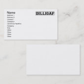 DILLIGAF -私がA"を与えるようにおもしろいな失礼"私見ます 名刺 (正面/裏面)