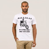 DILLIGAF 私に見える？ゴルフと釣りをしますか？ Tシャツ (正面フル)