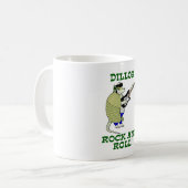Dillosのロックンロール コーヒーマグカップ (正面左)