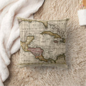 Dillyおよびロビンソン著西インド諸島の1790地図 クッション (ブランケット)