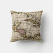 Dillyおよびロビンソン著西インド諸島の1790地図 クッション (裏面)