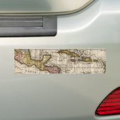 Dillyおよびロビンソン著西インド諸島の1790地図 バンパーステッカー (車上)