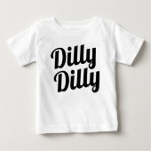 DillyのDillyのベビーのワイシャツ ベビーTシャツ (正面)