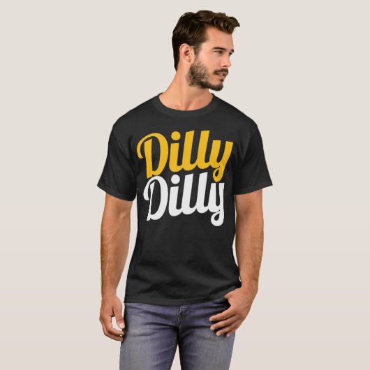 DillyのDillyのワイシャツ- DillyのDillyのTシャツ Tシャツ (正面フル)