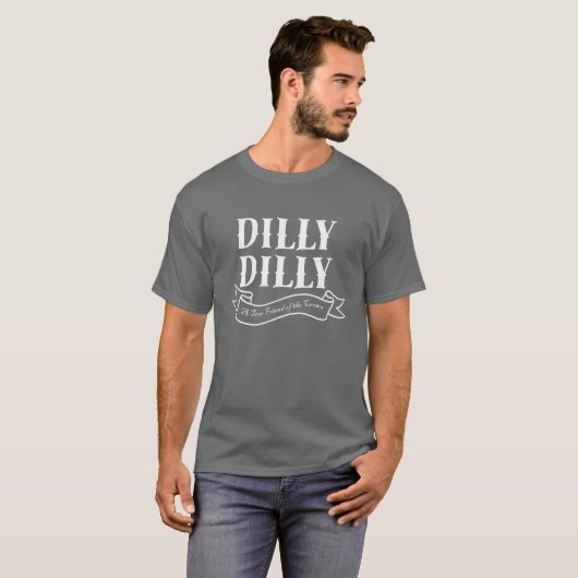 DillyのDillyの旗のTシャツ Tシャツ (正面フル)