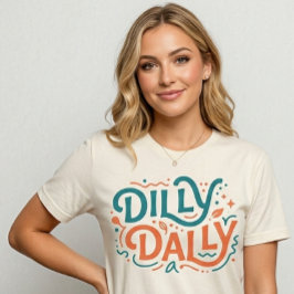 Dilly Dally グラフィックTシャツ | レトロでおしゃれなプリントTシャツ トライブレンドTシャツ
