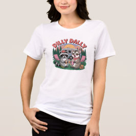 Dilly Dally Camping Buddies Adventure トライブレンドＴシャツ