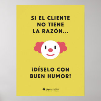 Dilo con humor con descuento ポスター