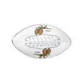 dilophosaurus漫画イラストレーション アメリカンフットボール (正面)