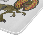 dilophosaurus漫画イラストレーション カッティングボード (角)