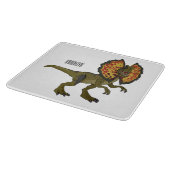 dilophosaurus漫画イラストレーション カッティングボード (角)