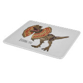 dilophosaurus漫画イラストレーション カッティングボード (角)