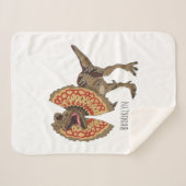 dilophosaurus漫画イラストレーション シェルパブランケット (正面(横))