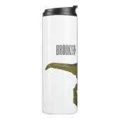 dilophosaurus漫画イラストレーション タンブラー (回転左)