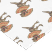 dilophosaurus漫画イラストレーション テーブルクロス (アングル)