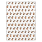 dilophosaurus漫画イラストレーション テーブルクロス (正面)