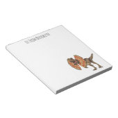 dilophosaurus漫画イラストレーション ノートパッド (アングル)