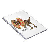 dilophosaurus漫画イラストレーション ノートブック (右側)