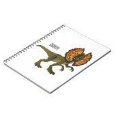 dilophosaurus漫画イラストレーション ノートブック (左側)