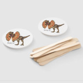 dilophosaurus漫画イラストレーション ハンドファン (組立なし)